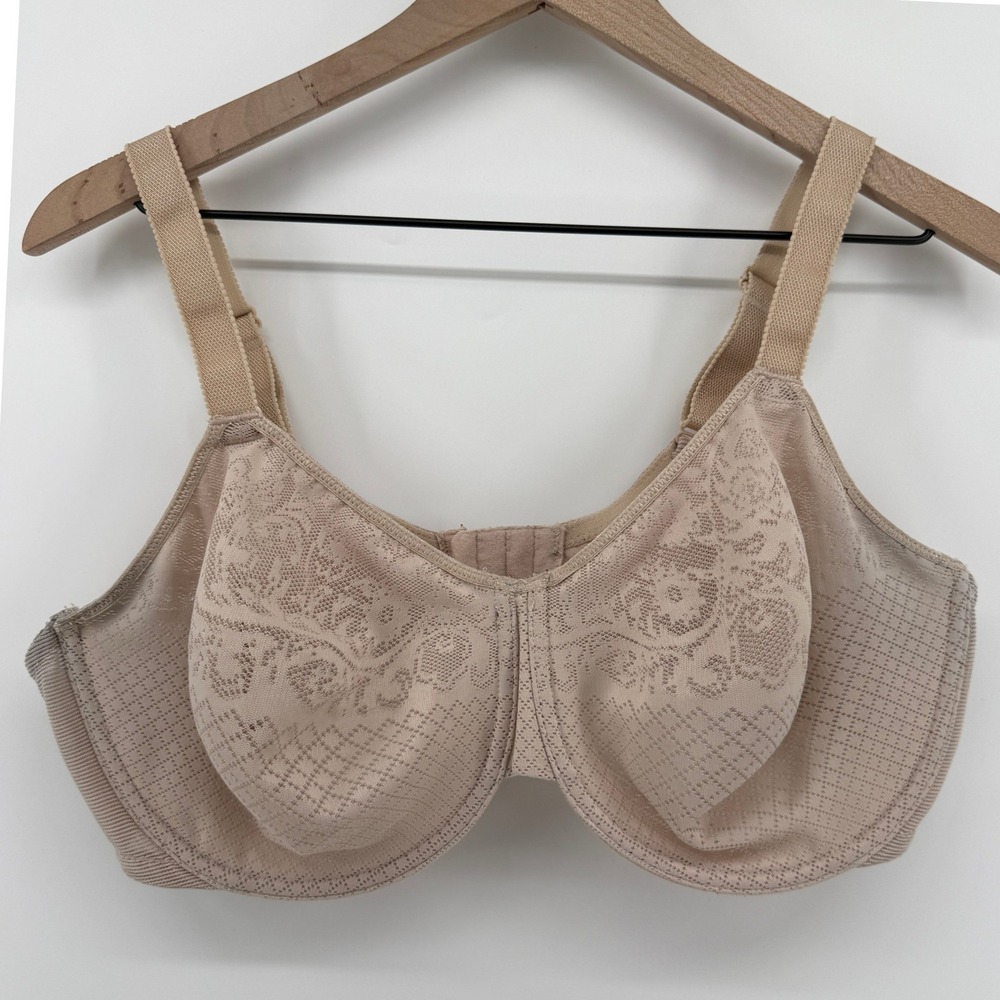 Wacoal 857210 Visual Effects Minimizer Bra Sand Beige 42DD Full Coverage